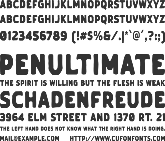 Vintage Crafted Sans font preview