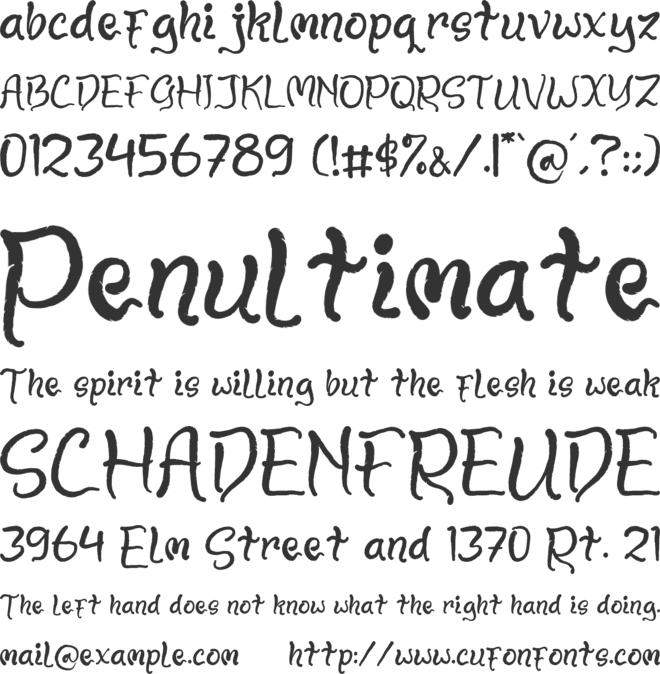 Drakula Manja font preview