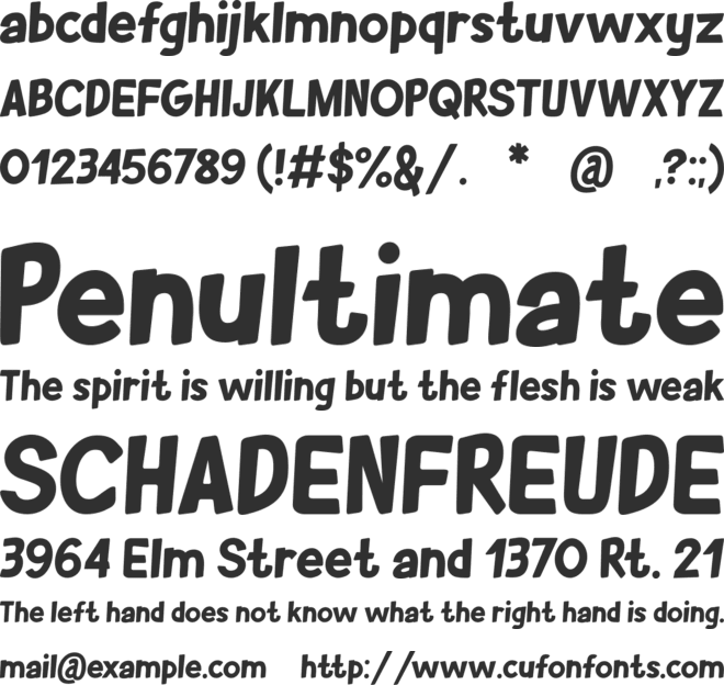 Brootahh font preview