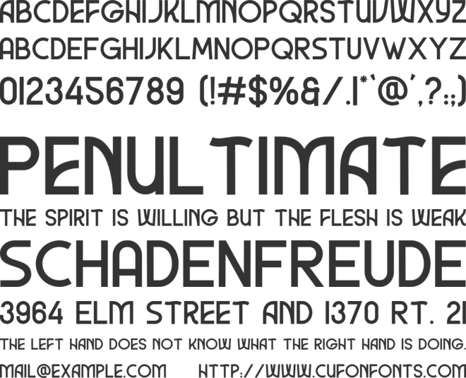 Wiloka font preview