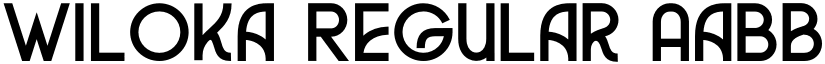 Wiloka Regular font