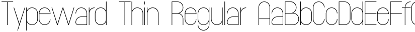 Typeward Thin Regular font
