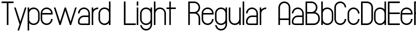 Typeward Light Regular font