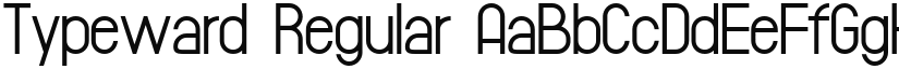 Typeward Regular font