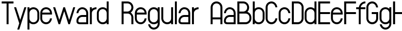 Typeward Regular font