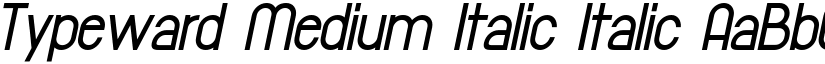Typeward Medium Italic Italic font