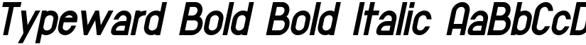 Typeward Bold Bold Italic font
