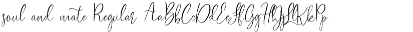 soul and mate Regular font