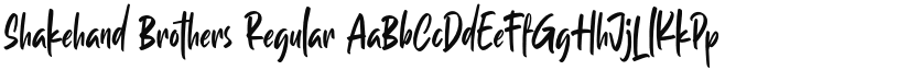 Shakehand Brothers font download