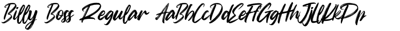 Billy Boss Regular font