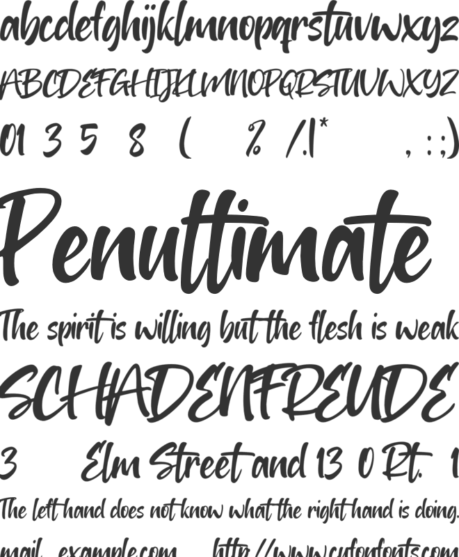Babitta font preview