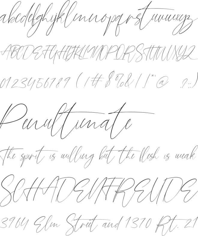 Satonda font preview