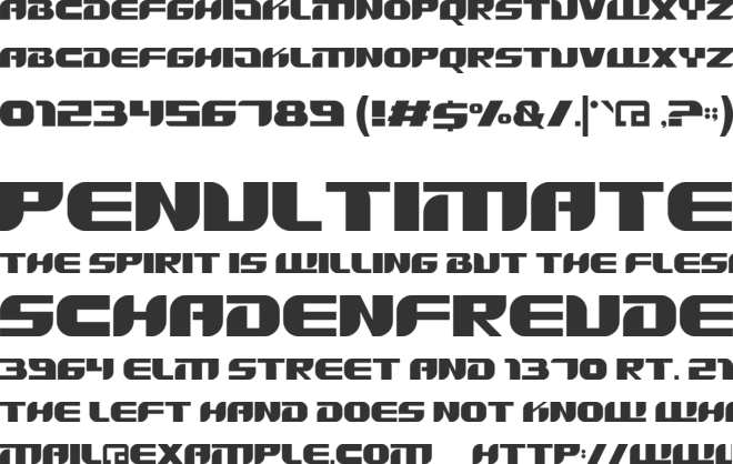 Lixdu font preview