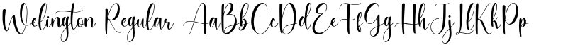 Welington Regular font