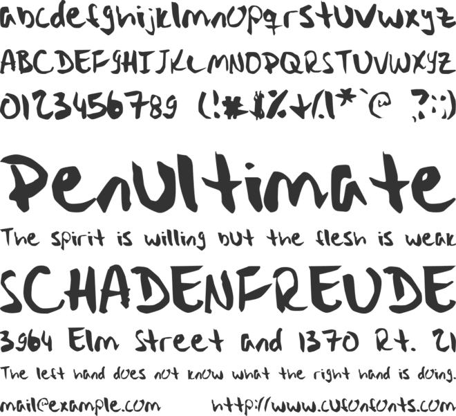 Stryka font preview