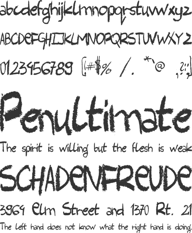 Harlem Clown font preview