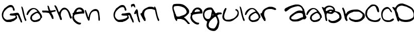 Glathen Girl Regular font