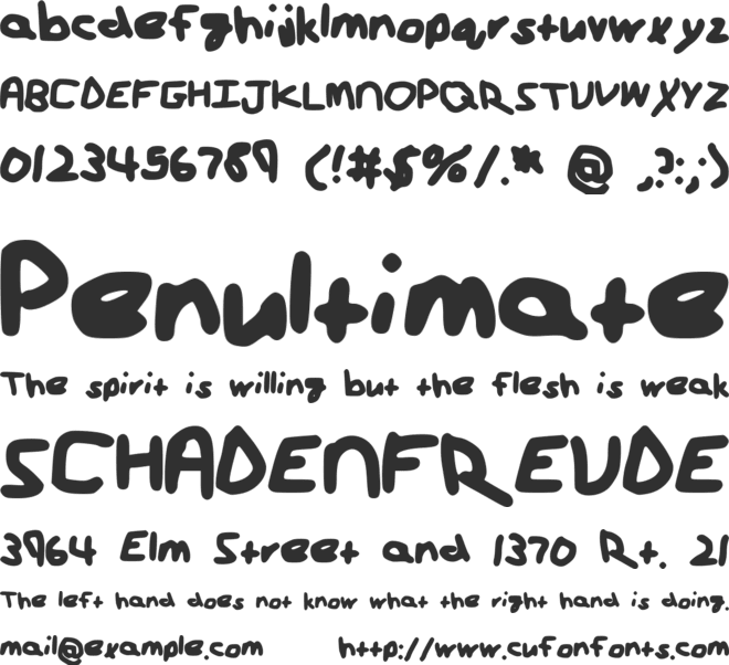 StrikeAPose font preview