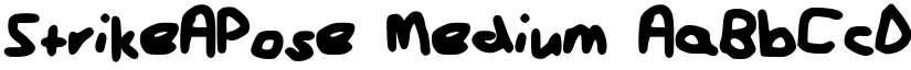 StrikeAPose Medium font