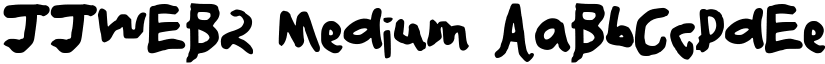 JJWEB2 Medium font