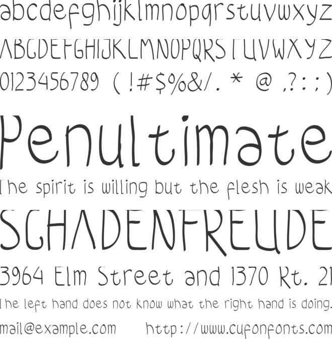 coloroyd bastard font preview