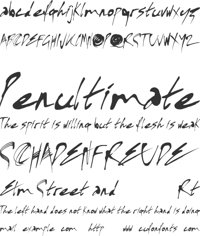 Kylie X Font font preview