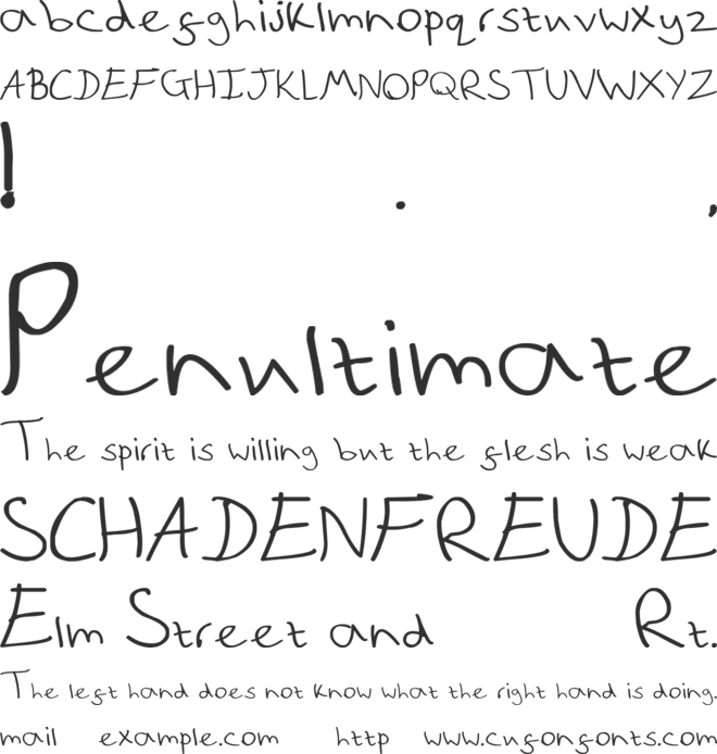 Quick note_bold font preview