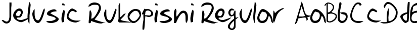 Jelusic Rukopisni Regular font