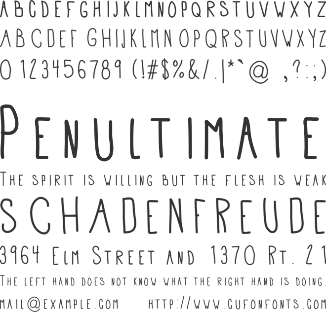 APD font preview