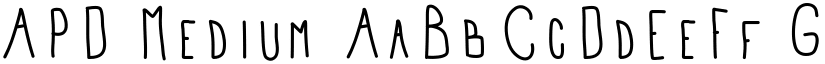 APD Medium font