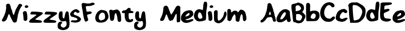 NizzysFonty Medium font