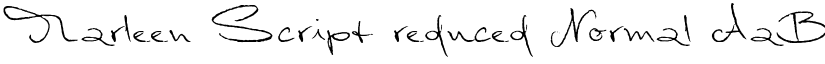 Marleen Script reduced Normal font