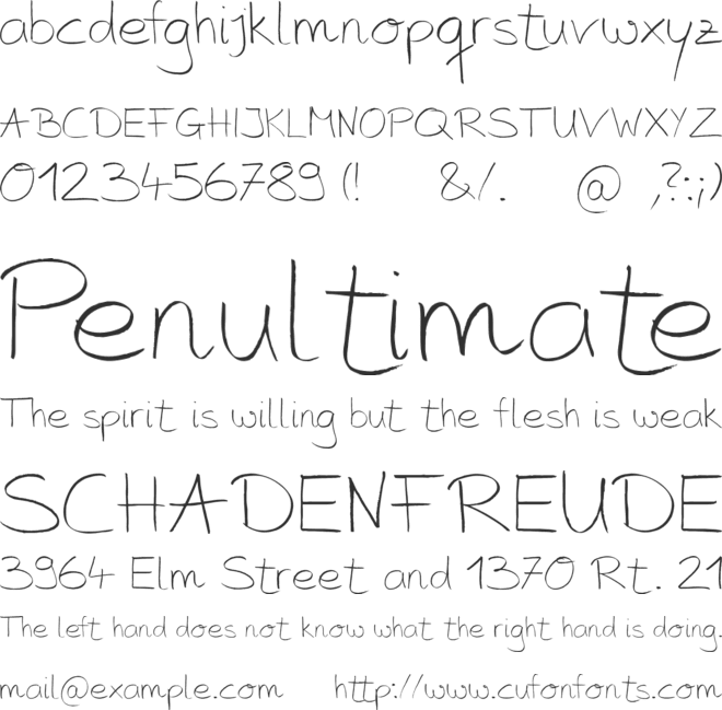 jette font preview