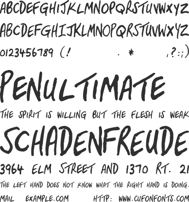 Davy Francis font preview