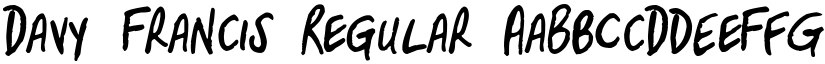 Davy Francis font download