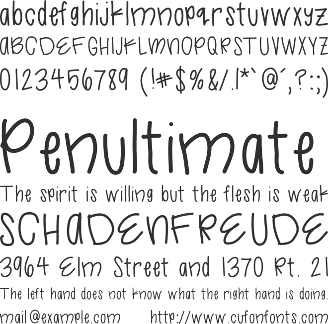 LikeLegit font preview