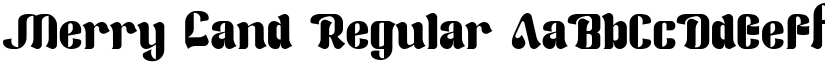 Merry Land Regular font