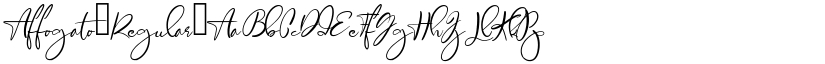Affogato Regular font