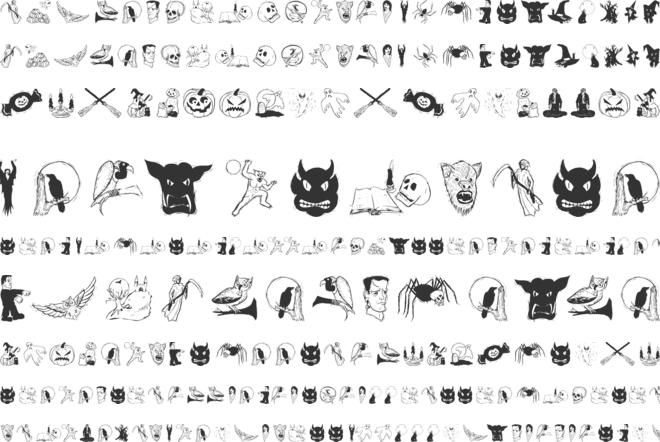 Halloween Two font preview