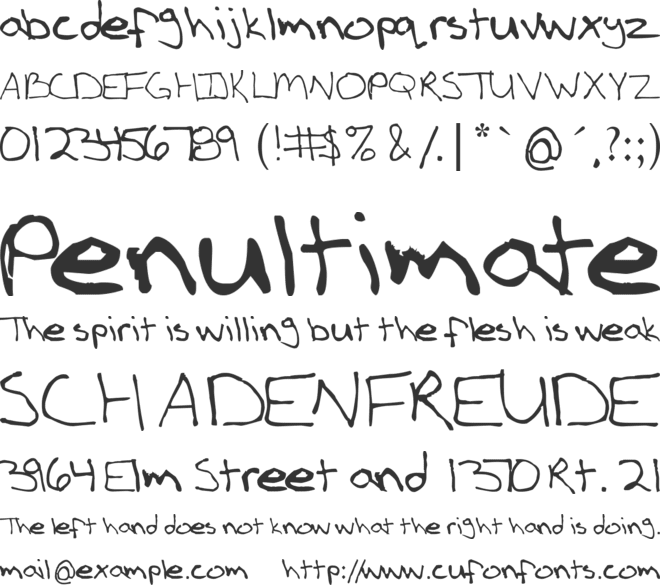boldLOUD font preview