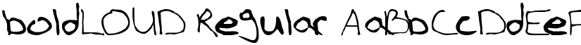 boldLOUD Regular font