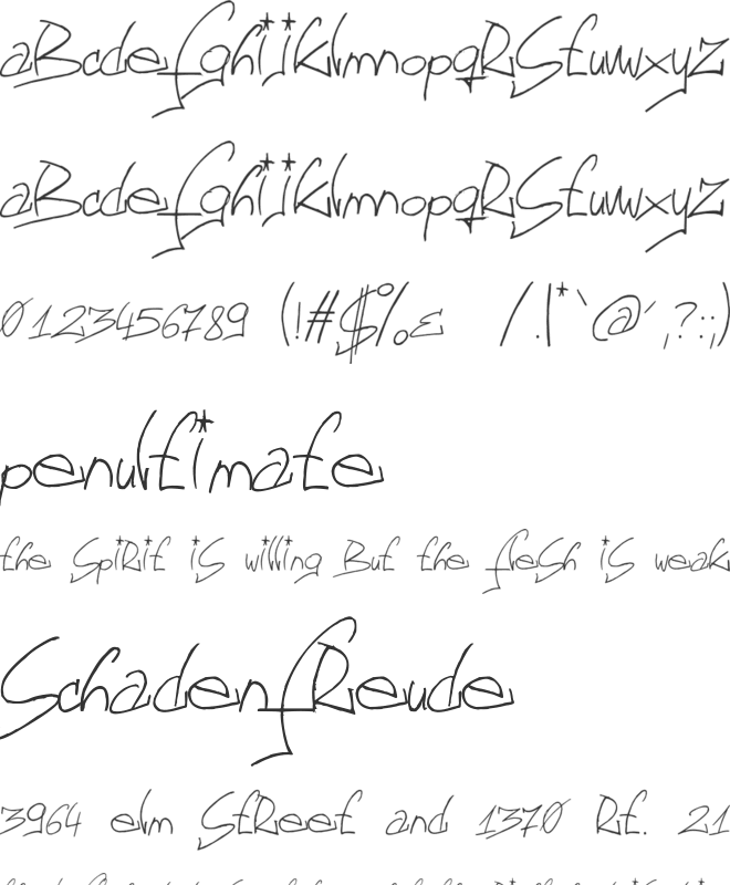 FontGF font preview