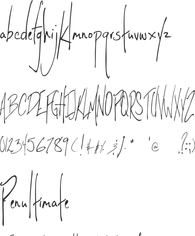 Little Sparrow font preview