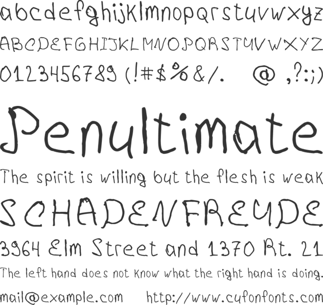 VoronovFont font preview