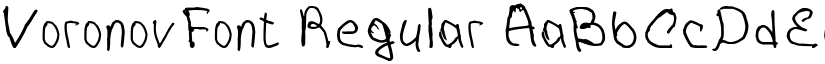 VoronovFont Regular font