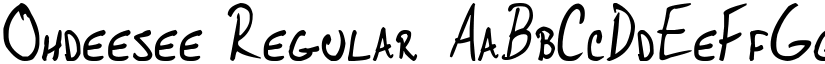 Ohdeesee font download