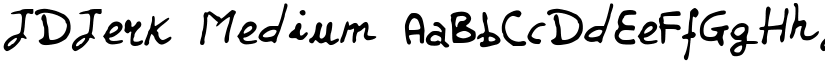 JDJerk Medium font