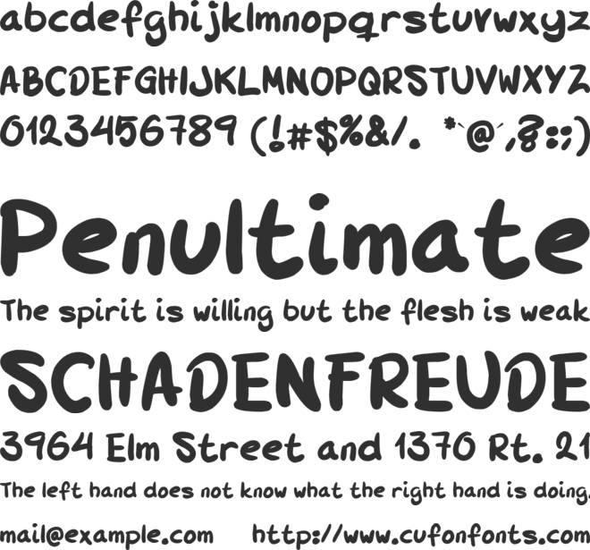 JLEE font preview