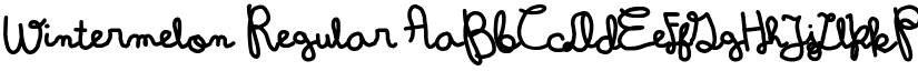 Wintermelon Regular font