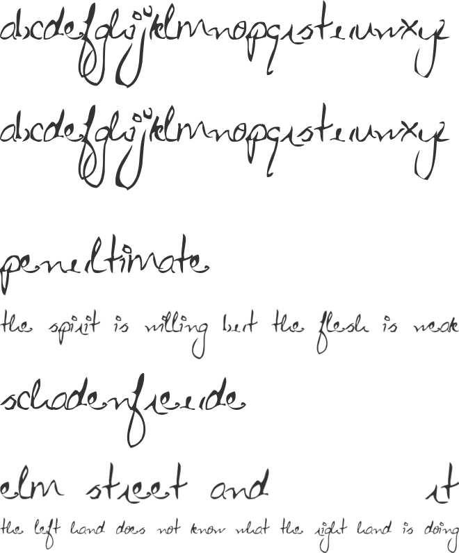 Zeebz font preview
